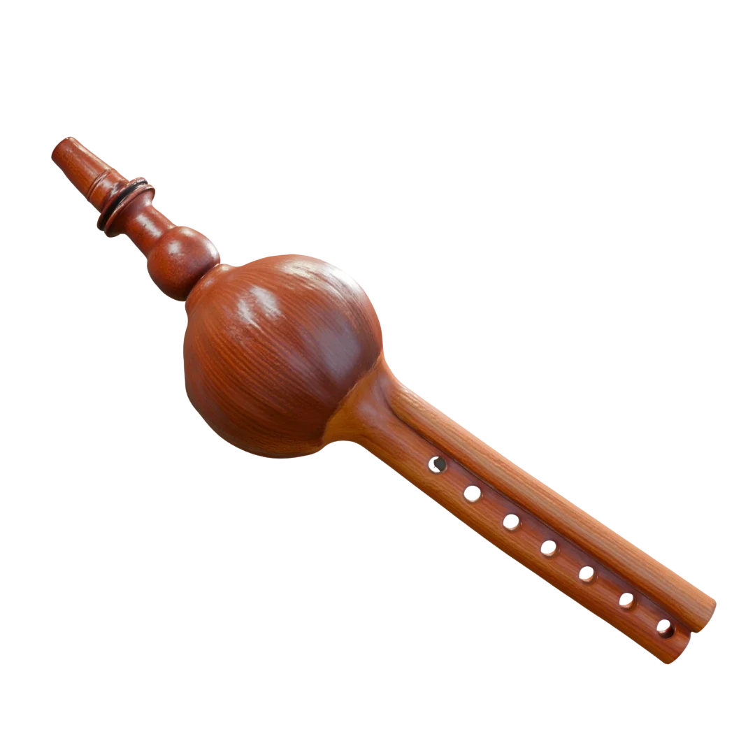 Snake charmer Magudi - Flute - 3D scan