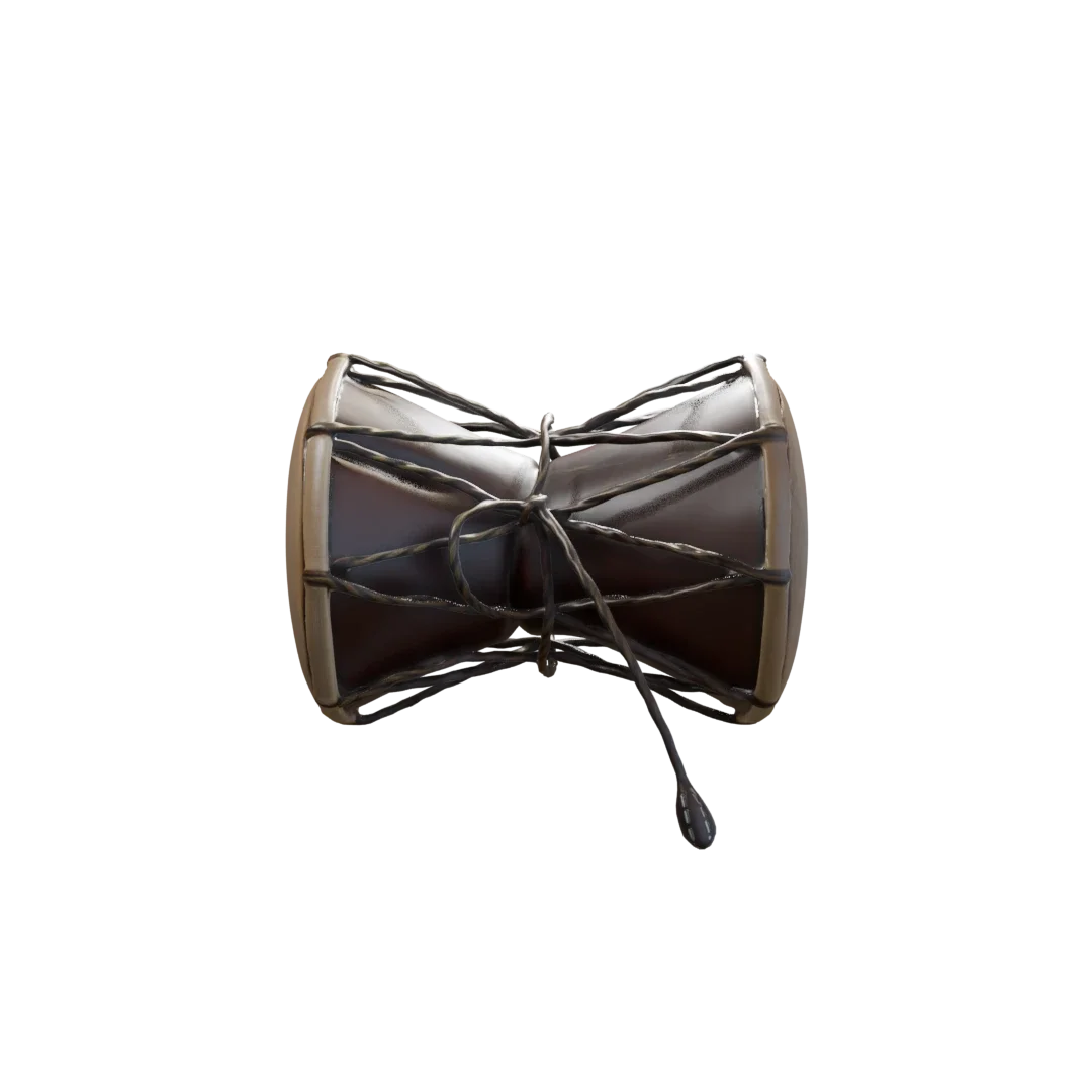 Shiva Damaru/Damarukam - Low Poly - Game ready Asset