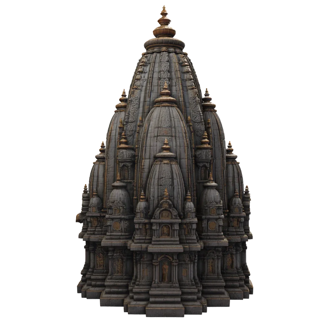 Ancient Hindu  Temple Kit-Bash Asset Dome 02