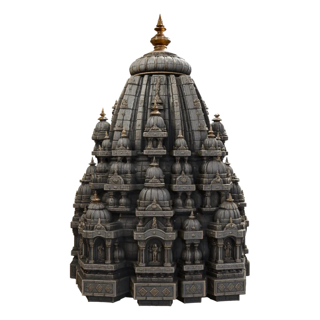 Ancient Hindu Temple Kit-Bash Asset Dome 03